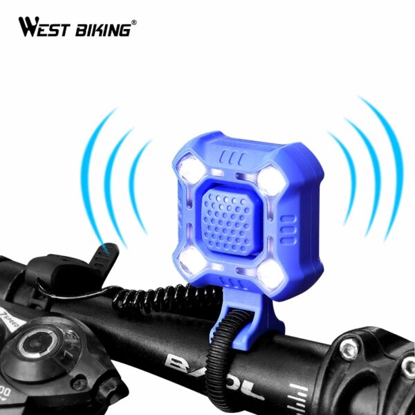 צופר לאופניים + פנס לילה, נטען